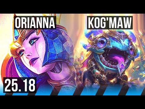ORIANNA vs KOG'MAW (MID) | Legendary | EUW Grandmaster | 25.18