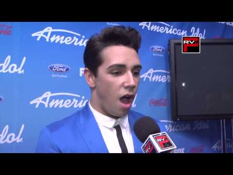 It's @lazaroai12 backstage at @americanidol with @christrondsen