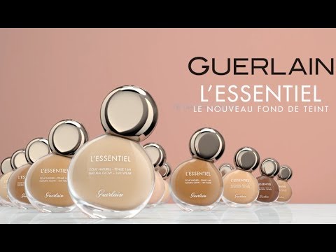 GUERLAIN L’Essentiel Natural Glow Foundation natūralaus švytėjimo suteikianti kreminė pudra SPF 20, atspalvis: 00N Porcelain, 30 ml video