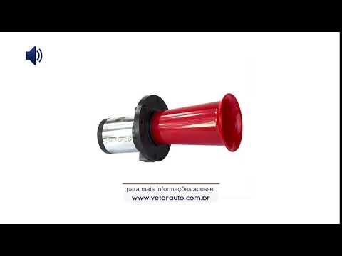 OUÇA O SOM DA BUZINA VT046 - BUZINA TIPO UGA UGA 12V VETOR