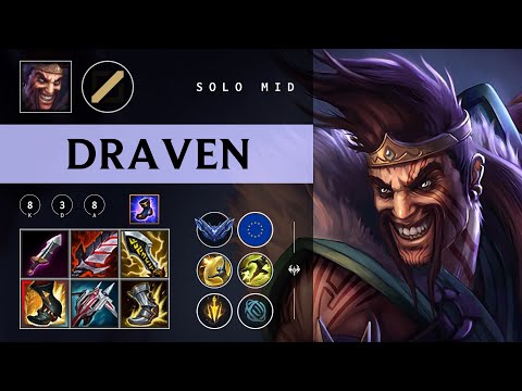Draven Mid vs Akali - EUW Diamond Patch 26.01