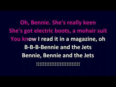 Elton John - Bennie And The Jets KARAOKE