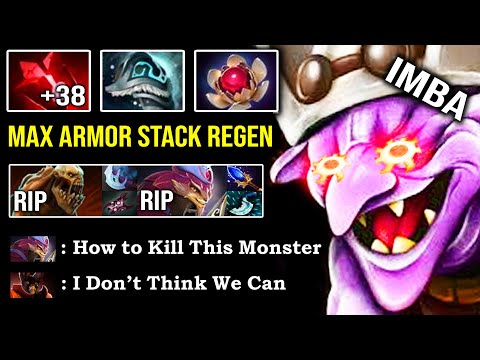 ULTIMATE TANK LORD Max Armor HP Regen Timbersaw +38 Bloodstone Charge 24Kills EZ MMR DotA 2