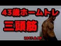 【筋トレ】43歳ホームトレーニング 上腕三頭筋 2017.8.31