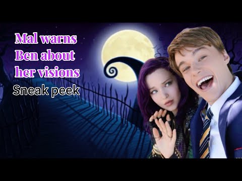 The Nightmare Before Christmas crossover movie Mal warns Ben about her vision sneak peek