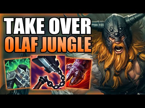 HOW TO PLAY OLAF JUNGLE & EASILY TAKE OVER THE GAME! - Best Build/Runes S+ Guide - League of Legends
