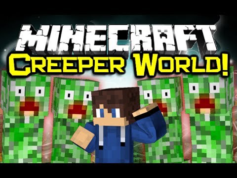 EPIC Minecraft CREEPER DIMENSION MOD!! 🤯