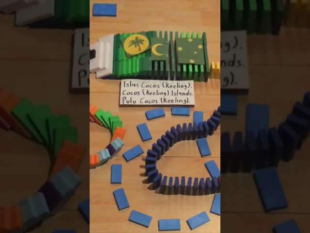 Vídeo relacionado con BANDERA de MESA de las ISLAS COCOS 21x14cm - BANDERINA de DESPACHO ISLAS KEELING 14 x 21 cm - AZ FLAG