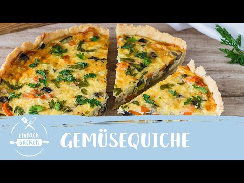 Die beste vegetarische Gemüsequiche | Einfach Backen