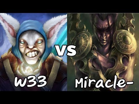 w33 Meepo VS Miracle- Antimage