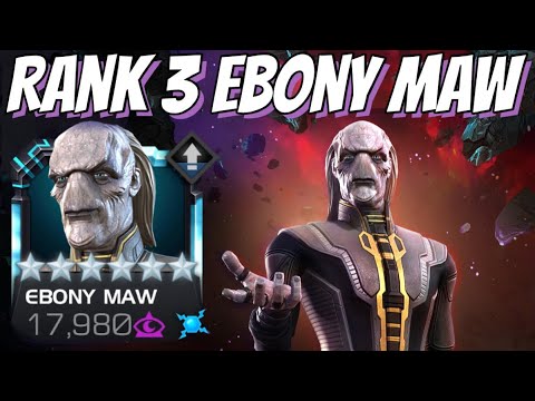 6 Star Rank 3 EBONY MAW (Pre-Buff) Rank Up & Gameplay - Get BUFFED, Squidward!!!