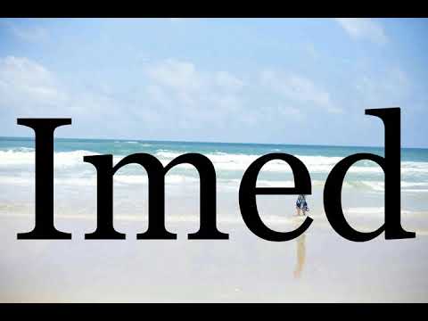 How To Pronounce Imed🌈🌈🌈🌈🌈🌈Pronunciation Of Imed