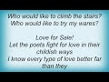 Aretha Franklin - Love For Sale Lyrics