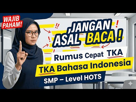 Struktur Teks Pidato Persuasif & Kaidah Bahasa Emotif / Etika / Logika TKA SMP