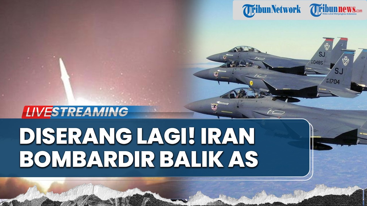 Diserang Lagi! Iran Balas Dendam Bombardir Drone & Jet Tempur AS setelah Peluncur Rudal Dibom