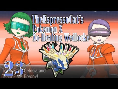 Pokemon X ”No Healing” Wedlocke Ep 23: Team Flare Scientist Fight