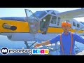 Blippi Explores A Seaplane Blippi Kids Songs Moonbug Kids