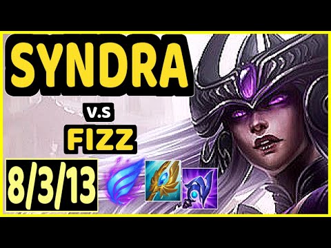 T1 FAKER (SYNDRA) vs FIZZ - 8/3/13 KDA MID GAMEPLAY - KR Ranked DIAMOND