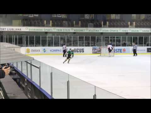 U-16 DP 18.2.2017 HK Olimpija - HD Mladi Jesenice 1:2, zadetek Urh Ilič (PS)