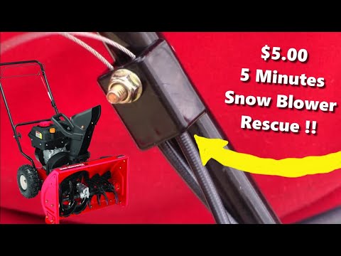 Snow Blower Auger Cable "PLASTIC" Clamp FIX & UPGRADE for MTD Craftsman Troy-Bilt Yard Machines