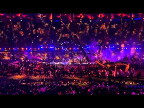London 2012 Rihanna & Jay z paradise Paralympic Games Closing Ceremony Coldplay
