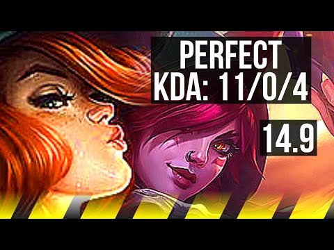 MISS FORTUNE & Nami vs XAYAH & Rakan (ADC) | 11/0/4, Legendary | NA Diamond | 14.9