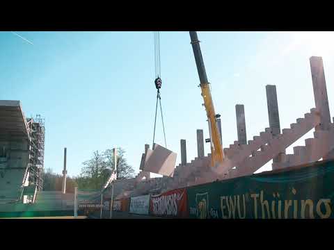 Baustellenimpressionen vom Ernst-Abbe-Sportfeld (17 de fevereiro de 2023)