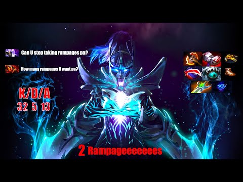 Dota 2 Smurf Phantom Assassin Safelane Gameplay | Ez MMR Carry | 32  5 13