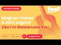 Like I'm Gonna Lose You - Meghan Trainor, John Legend (Karaoke Acoustic)