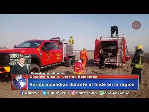 Incendios en toda la provincia