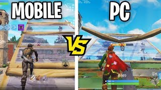 I Challenged THE BEST MOBILE FORTNITE PLAYER To a 1v1 Build Battle... (PC vs MOBILE Playground)