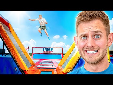 BIZAR GEVAARLIJKE TRAMPOLINES TESTEN!