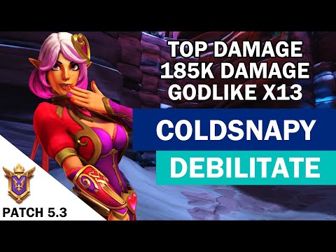 Top Damage 185K CoIdSnapy Skye Competitive (Grandmaster) DEBILITATE - Godlike X13