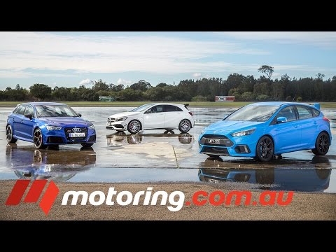 Ford Focus RS v Mercedes-AMG A 45 v Audi RS 3: Road Test