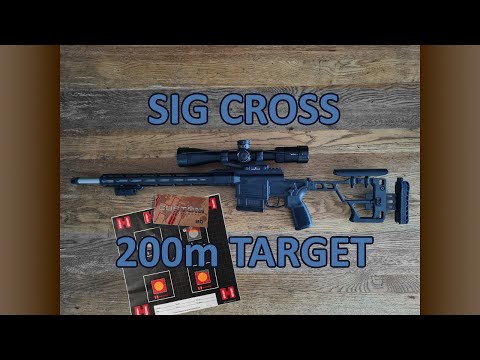 Sig Sauer Cross Bolt Action Rifle 6.5 Creedmoor 200m Hornady International Ammunition Accuracy Test