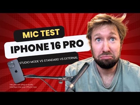 iPhone 16 Pro Mic Test: Studio vs. Standard vs. External Mic