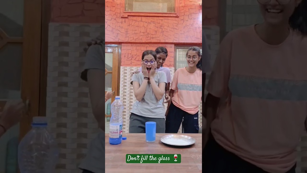 Don't fill the glass challenge/wait for it #shortsvideo #viral #youtube #gamechallenge #youtubeshort