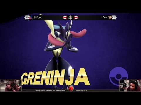 Smash at York 15 - Poke (Luigi) vs Jw (Greninja) - Smash 4 Top 12