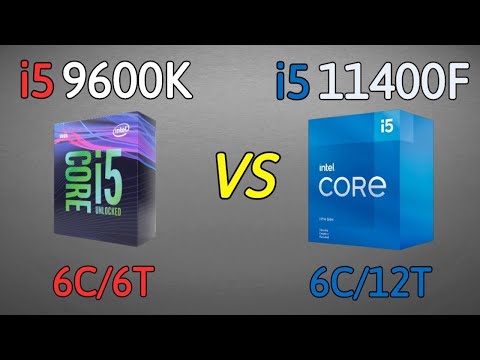 i5 11400F vs i5 9600K -  benchmark and test in 5 Games 1080p