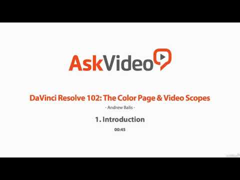 Color Page and Video Scopes Co Video