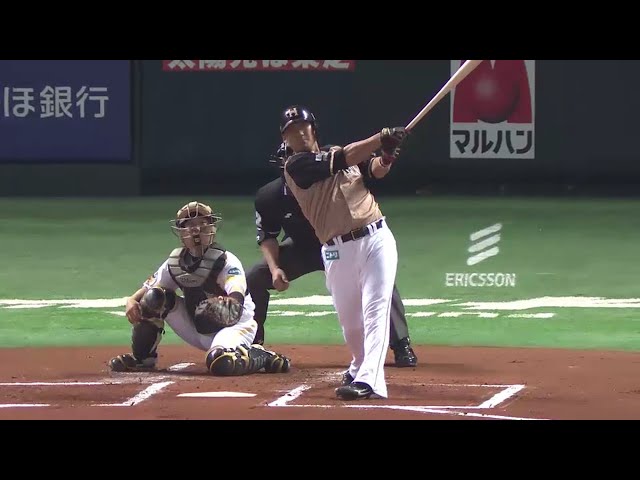 ファイターズ中田が2試合連発!! ホークス先発・寺原から今季2号となる2ランHR放ち先制!! 2014/4/2 H-F