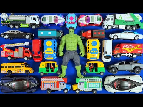 Luxury & Utility Toy Vehicles 🚗 Pagani, Rolls Royce, Fire Truck, Post Truck for Kids