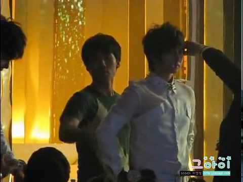 [Fancam 2] SS501 Young Saeng Focus - Preparing for Love Ya Performance @ Music Core [10.06.12]