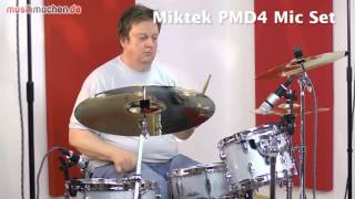 Video thumbnail for Miktek PMD4 Drum-Mikrofon-Set im Test by musikmachen.de