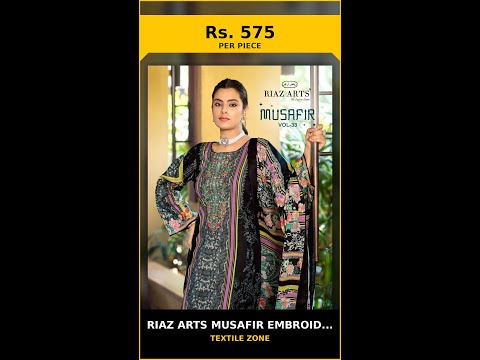 Riaz Arts Musafir Embroidery Collection – product video thumbnail