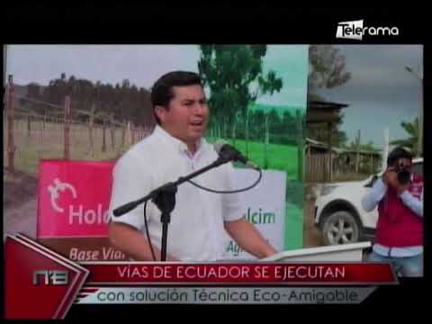 Vías de Ecuador se ejecutan con solución Técnica Eco-Amigable