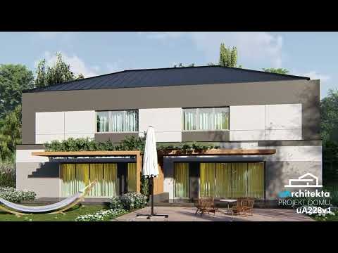 Projekt domu #uA228v1 projekty domów #uarchitekta #nowoczesnydom #family #design #budowanie