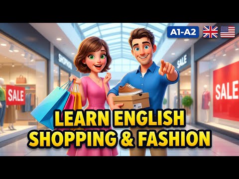 EASY English Learning: Shopping & Fashion Conversation (A1-A2 Lesson 19) – Bargain, Buy Clothes &