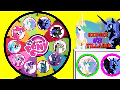 MY LITTLE PONY Heroes VS Villains Spinning Wheel Game Punch Box Toy Surprises Video