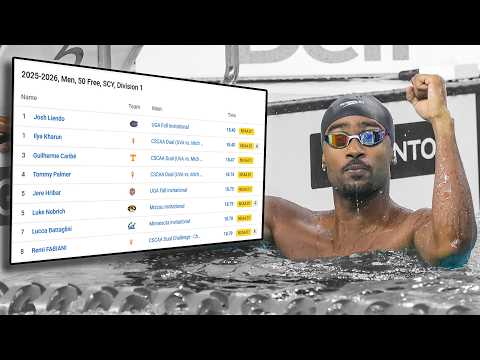 The FASTEST NCAA Swimmers After the Regular Season